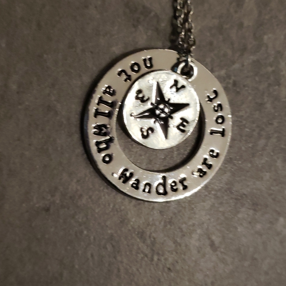 Not all who wander are lost necklace